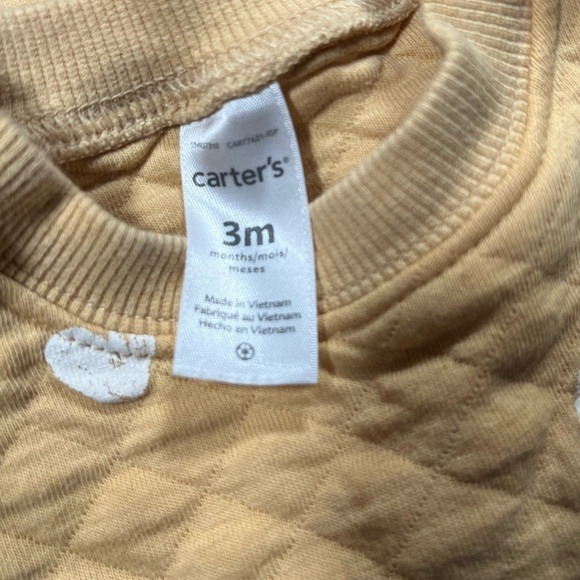 4/$20 Carter’s  Beige Long Sleeve Sweater - Picture 5 of 5